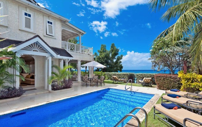 Barbados beachfront beach villa luxury villas gorgeous caribbean family vrbo village
